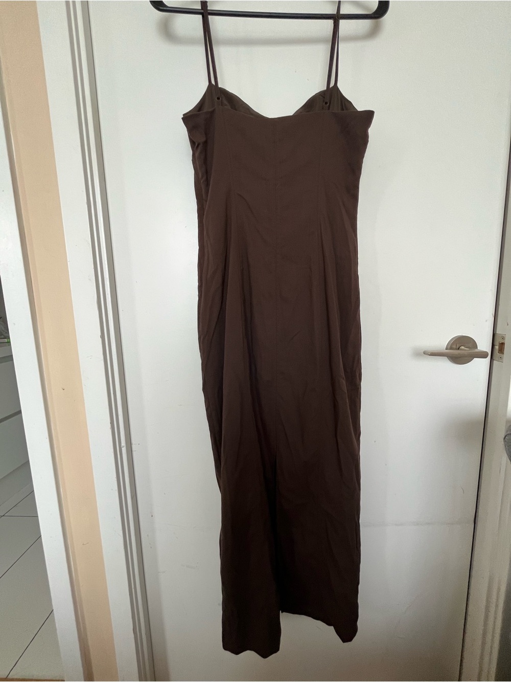 Dynamite Chocolate-Brown Slip Midi Dress - Picture 3 of 3